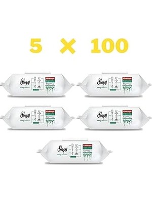 Nacario Sleepy Easy Clean Yüzey Temizlik Havlusu 100 Yaprak x 5 Adet