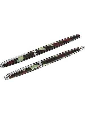 Nacario Steelpen 669 Kamuflaj Dolma Kalem+Tükenmez Kalem