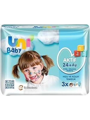 Nacario Uni Baby Aktif Simple Clean 3X52'LI Islak Mendil