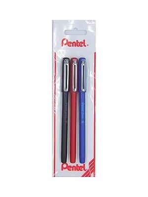 Nacario Pentel 0.7 mm Bazlı Kapaklı Roller Kalem - Izee Si̇y-Kir-Mav
