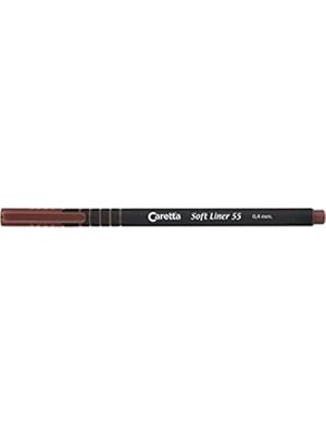 Nacario Caretta Liner 55 Fineliner Kalem, Kahverengi, 0.4 mm