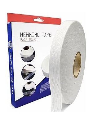 Nacario Şerit Ipli Biye Tela 1.5 cm x 100 M - Tek Tarafı Yapışkanlı Tela - Ütü ile Yapıştırılan Tela - Doku