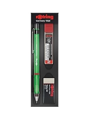 Nacario Rotring Visuclick Min Silgi 3'lü Okul Seti- 0.7 mm Yeşil