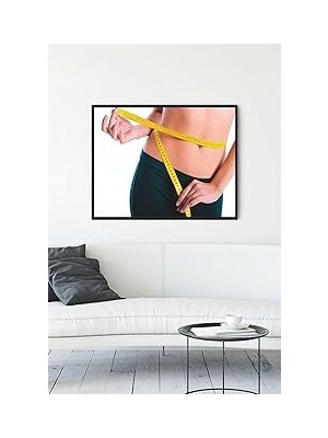 Nacario Postermanya (PSTER13362) Spor Diyet Çerçeveli Tablo (40X50CM)