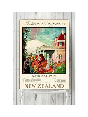 Nacario Postermanya (PSTER9589) Yeni Zelanda Manzara Posteri (60X90CM)