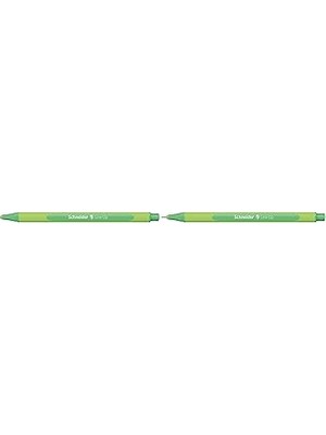 Nacario Schneider Electric 191015 Line-Up Ince Liner Pigmentliner Keçeli Kalem, 0,4 Mm, Yeşil 2li P