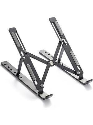 Nacario Idock N29-3 Katlanır Aluminyum Laptop Bilgisayar Standı - Siyah