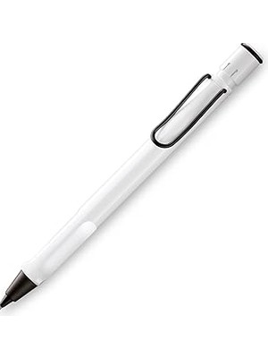 Nacario Lamy L119WTB Safari Mekanik Kalem, Beyaz Siyah Klips, 0,02 Inç (0,5 Mm), Sınırlı Üretim
