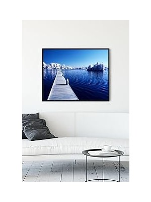 Nacario Postermanya (PSTER12317) Kış Kar Manzara Çerçeveli Tablo 3 (40X50CM)