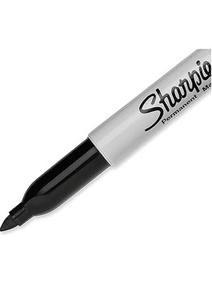 Nacario Sharpie Sharpie Fine Permanent Markör, Yuvarlak Uç - Siyah