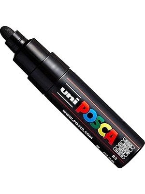 Nacario Posca Uni Pc-7m Işaretleme Kalemi, Sanat Kalemi, Büyük Küre Uç, 4, 5 – 5, 5 mm – 15 Renk Siyah