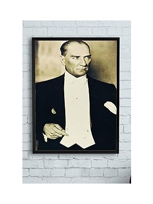 Nacario Postermanya (PSTER9896) Mustafa Kemal Atatürk Çerçeveli Tablo (21X30CM)