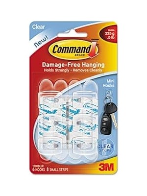 Nacario Command Mini Şeffaf Askı