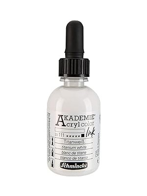 Nacario Schmincke Akademie Akrilik Mürekkep 50 ml 111 Titanium White