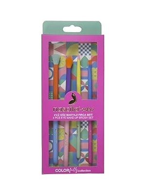 Nacario Colorfully 4lü Göz Makyaj Fırça Seti - 133