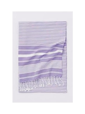 Nacario Mulberry Maryon PEŞTEMAL%100 Pamuk Banyo Havlusu Mor