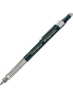 Nacario Faber-Castell Vario Lüx Versatil Kalem, 0.5 mm Uç, Sertlik Ayarlı Metal Uç, Silgili, Ergonomik Tutu