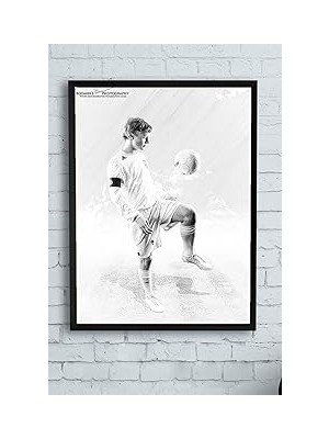 Nacario Postermanya (PSTER13866) White Team Futbol Çerçeveli Tablo (21X30CM)