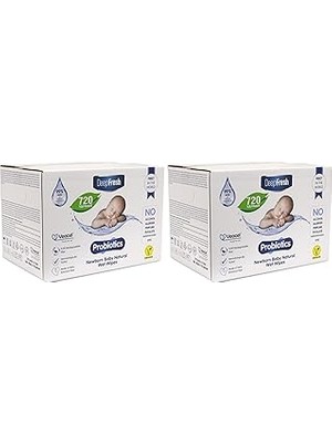Nacario Deep Fresh Alkolsüz Parabensiz Yenidoğan Bebek Islak Mendili 720 Yaprak (18 x 40 Adet) (
