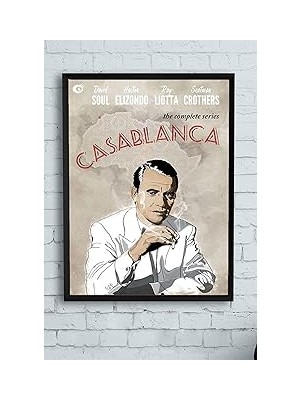 Nacario Postermanya (PSTER10430) Casablanca-Kazablanka Film Afişi Çerçeveli Tablo 4 (40X50CM)