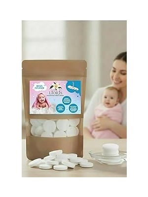 Nacario Suda Büyüyen Sıkıştırılmış Tablet Mendil, Tek Kullanımlık, Seyehat-Spor-Yürüyüş-Bebek Temizliği-Cil