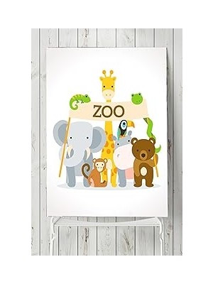 Nacario Postermanya (PSTER9701) Zoo Çocuk Odası Poster (70X100CM)