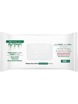 Nacario Sleepy Easy Clean Yüzey Temizlik Havlusu 100' Lü x 6 Adet