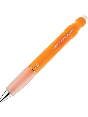 Nacario Serve Deep Mekanik Kurşun Kalem 1.3mm, Kalın Gövde, Yumuşak Grip, Fosforlu Turuncu