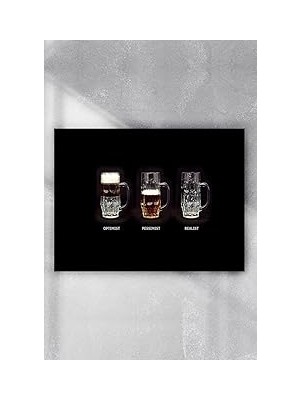 Nacario Postermanya (PSTER7517) Optimist - Pesimist Eğlenceli Mizahi Poster (90X130CM)