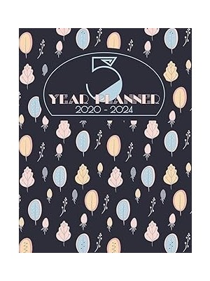 Nacario Five Year Planner 2020-2024: Extra Large 60 Months Calendar I 5 Years Of Appointments, Life Goals,