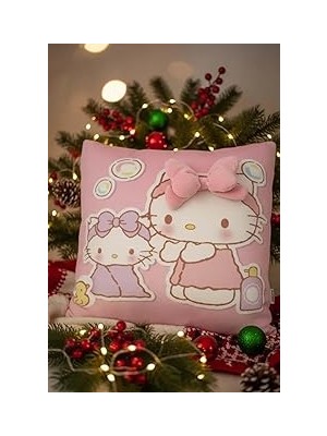 Nacario Miniso Hello Kitty 3D Baskı Kare Yastık, 2022044410100