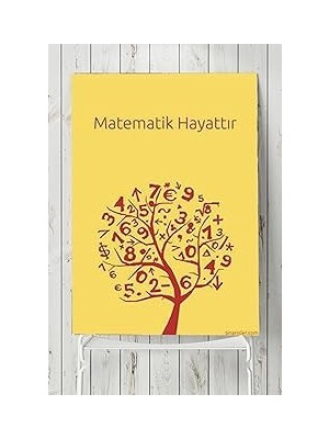 Nacario Postermanya (PSTER6369) Matematik Hayattır Eğitim Posteri 2 (40X60CM)