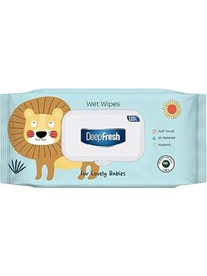 Nacario Deep Fresh Islak Mendil Lovely Babies Aslan 120 Yaprak