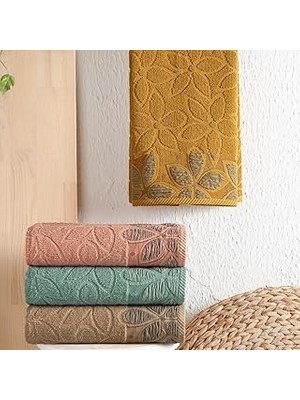 Nacario Schafer Dolce Jakarlı Havlu 70X140-HARDAL