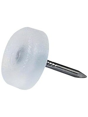 Nacario X-Perk Çivili Masa Sandalye Zemin Koruyucu Plastik Şeffaf Beyaz 25'li Çap 16 mm