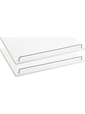 Nacario Closetmaid Suitesymphony Ahşap Ayakkabı Raf Seti, 63,5 cm Için, Saf Beyaz/saten Nikel, 2 Adet