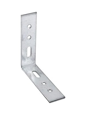Nacario Mobilya Köşe Bağlantı Sabitleme L Demir Deprem Dolap Duvar Birleştirme Gönye 65X65X20 mm (25 Adet)