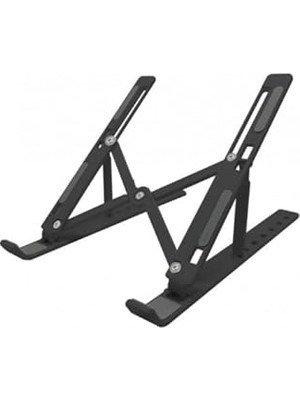 Nacario Bakgelal 7 Kademeli Ayarlı Katlanabilir Laptop Tablet Standı Siyah