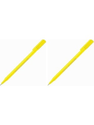 Nacario Staedtler 3381 Triplus Broadliner Sarı (2 Paketi)
