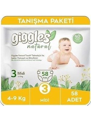 Nacario Giggles 3 Numara Midi 1 Paket 58 Adet