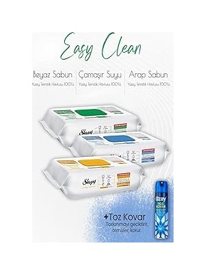 Nacario Sleepy Easy Clean Yüzey Temizlik Havlusu Seti 7 Toz Kovar