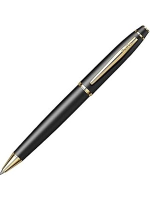 Nacario Scrikss Noble 35 Tükenmez Kalem Mat Siyah Altın