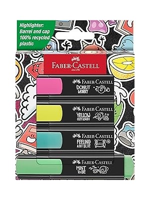 Nacario Faber-Castell Graffiti Textliner 46, 4x