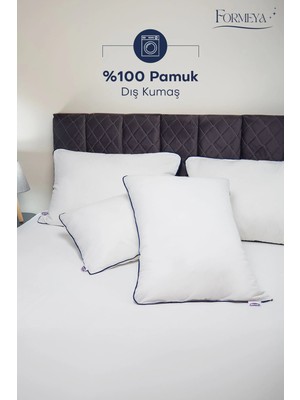 Renas Store 2 Adet Climate Nano Jel Yastık Otel Yastığı 50X70 cm %100 Pamuk Dış Kumaş