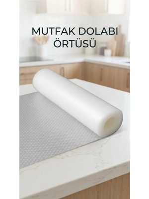 Renas Store Şeffaf Kaydırmaz Dolap Içi Raf Örtüsü 45X300 cm Pvc Malzeme