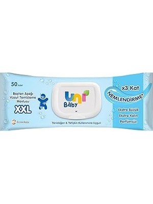 Nacario Uni Baby Vücut Temizleme Havlusu Xxl 50 Yaprak