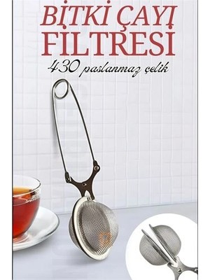 Renas Store Kıskaçlı Bitki Çayı Filtresi Top Çay Demliği Çay Filtresi Maşası 721230