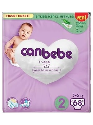 Nacario Canbebe Fırsat Paketi Bebek Bezi, Mini 68'li