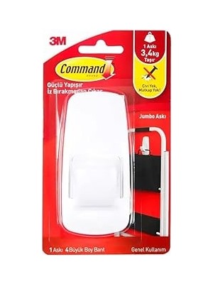Nacario 17004 Command Büyük Boy Askı Beyaz