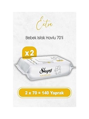 Nacario Sleepy Extra Islak Bebek Mendil 70 x 2 Adet (140 Yaprak)